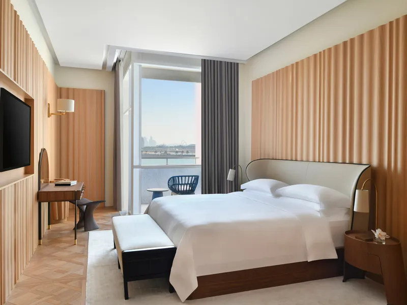 The Ritz-Carlton Doha — grand Arabesque palace on West Bay with beachfront access