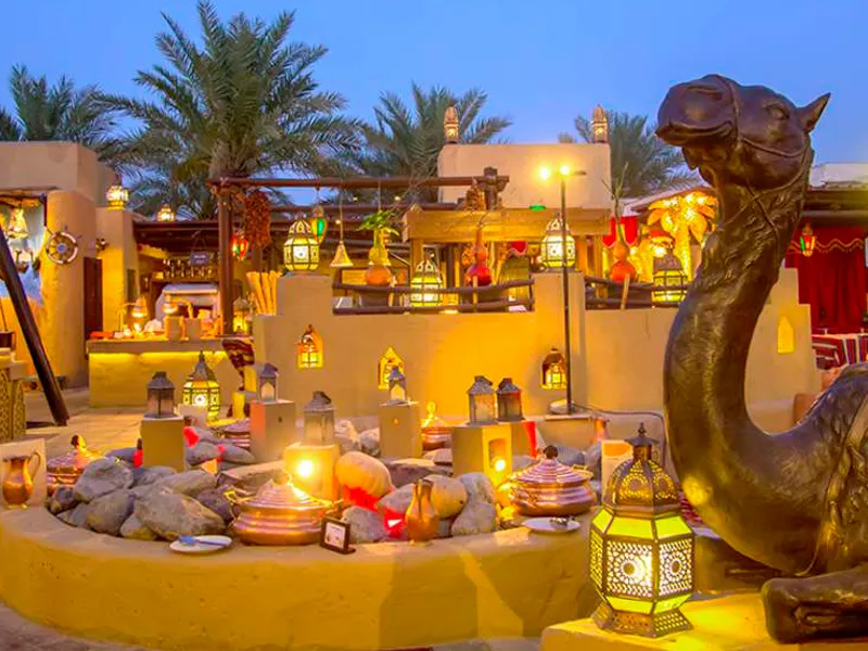 VIP Desert Safari Private Camp Dubai — luxury 4x4 dune bashing and Bedouin camp under stars with falconry