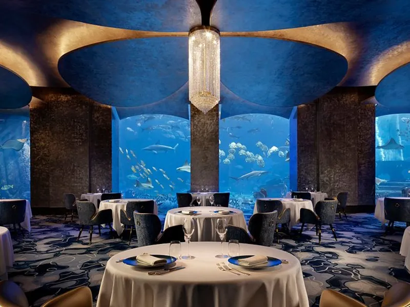 Ossiano Dubai — Michelin-starred underwater restaurant at Atlantis The Palm surrounded by 11-million-litre aquarium