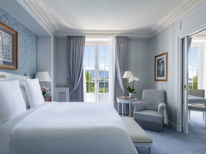 Four Seasons Hotel des Bergues Geneva — 19th-century palace hotel on the banks of Lake Geneva