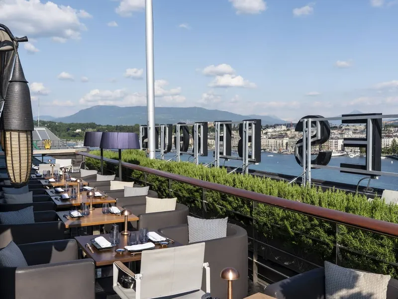 Izumi restaurant Geneva — Japanese-Peruvian fine dining at the Ritz-Carlton with lakeside setting