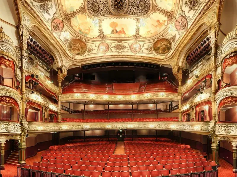 Royal Opera House VIP Box — gilded auditorium interior with chandelier in Covent Garden London