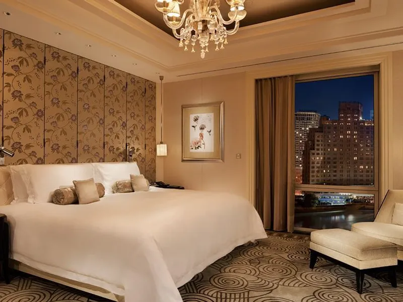 The Peninsula Shanghai — Beaux-Arts palace hotel at the junction of the Bund and Huangpu River